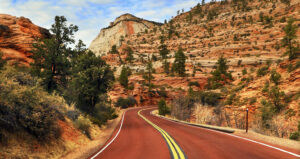 Zion National Park road