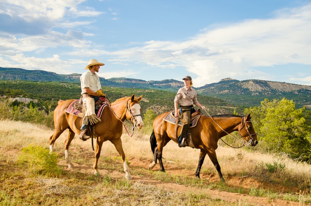 riding horses at zion mountain ranch